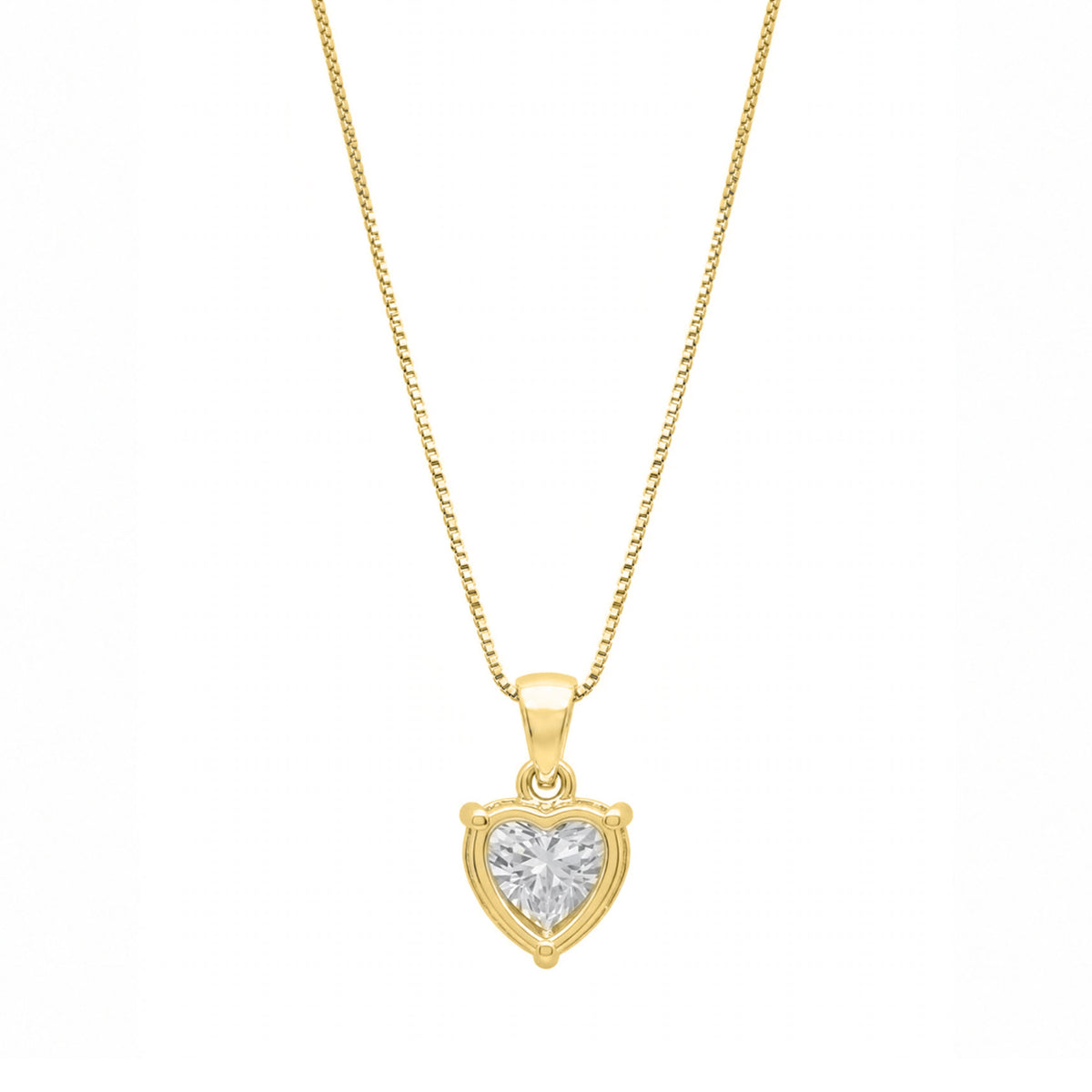 Heart Solitaire Pendant Necklace