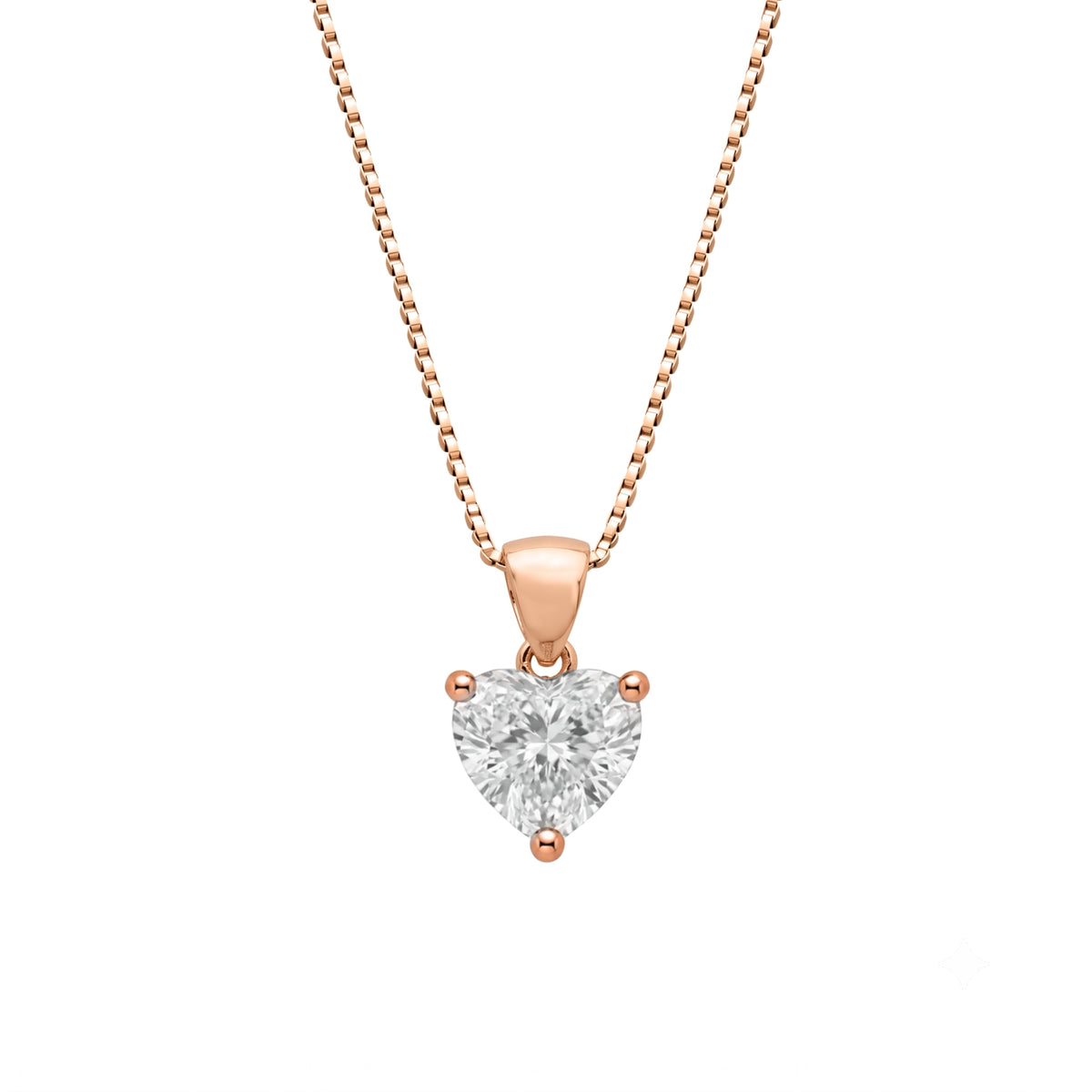 Heart Solitaire Pendant Necklace