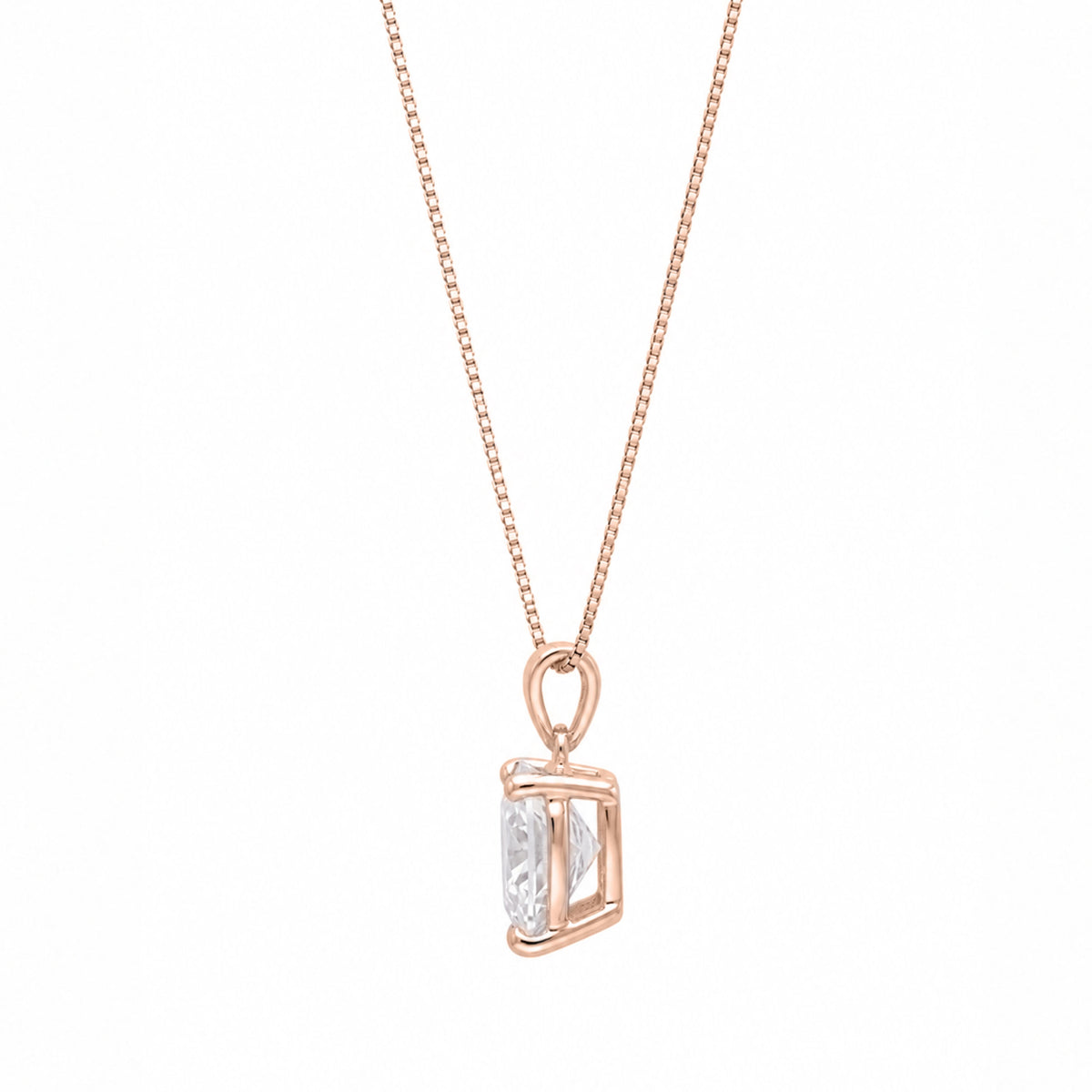 Heart Solitaire Pendant Necklace