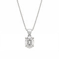 Oval Solitaire Pendant Necklace