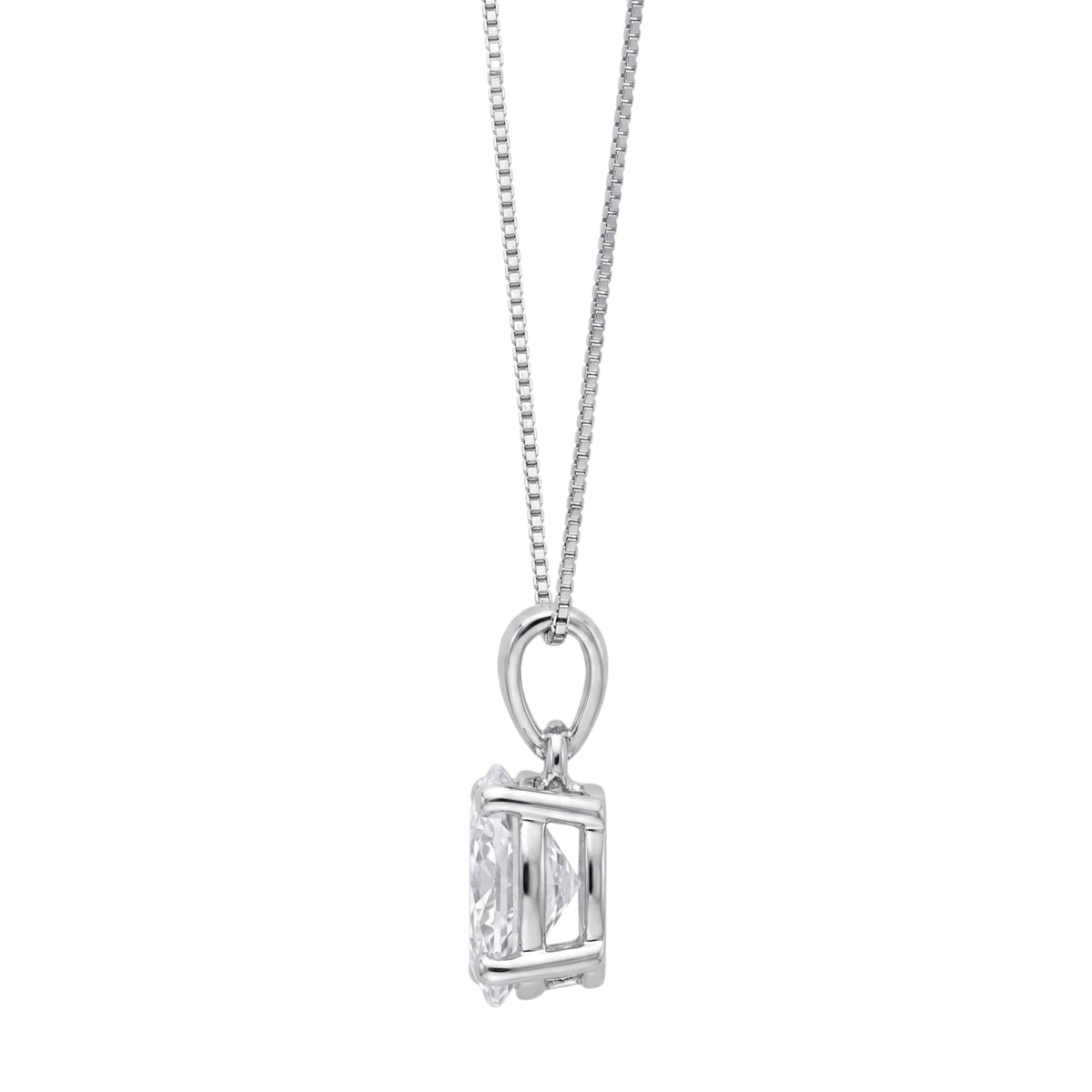 Oval Solitaire Pendant Necklace