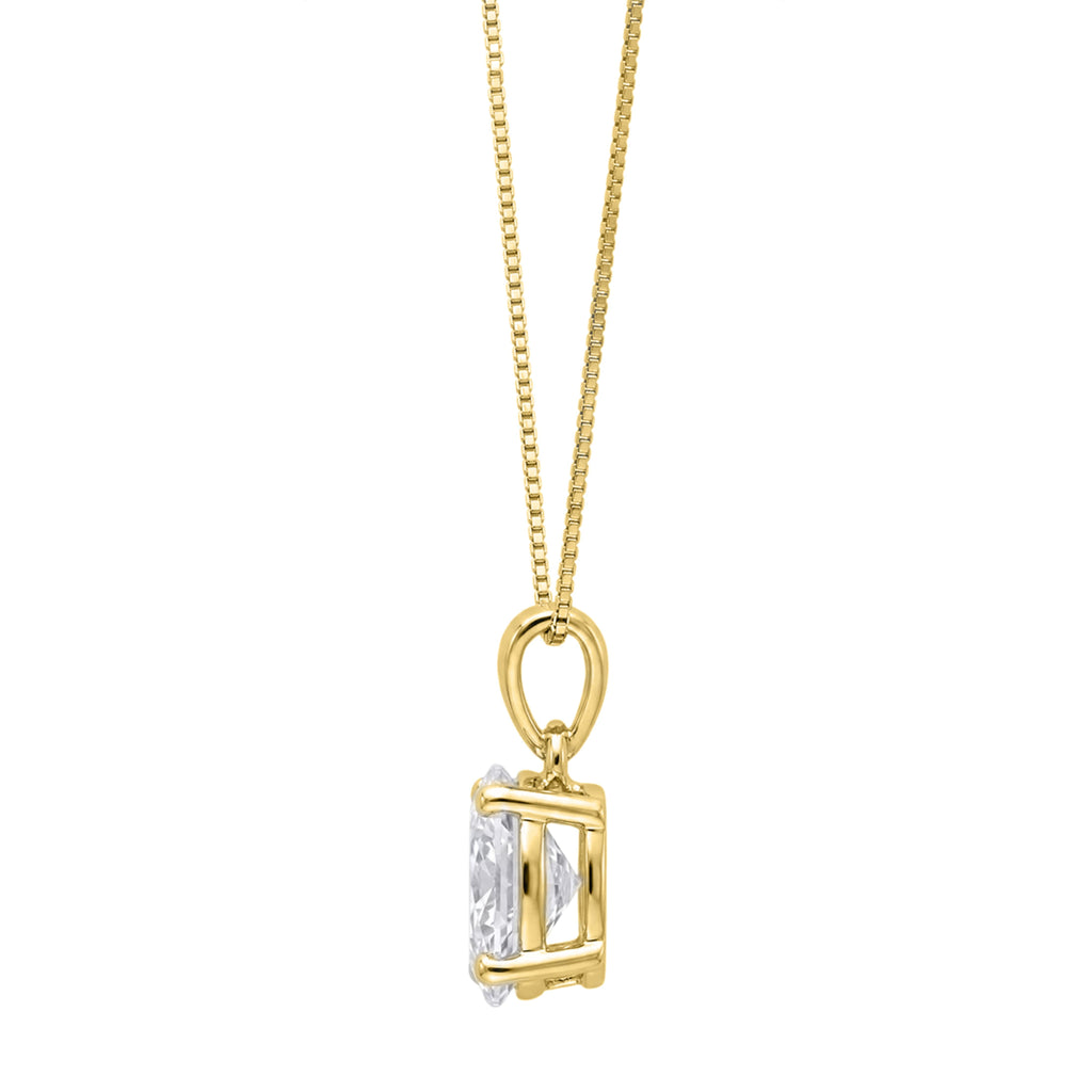 Oval Solitaire Pendant Necklace