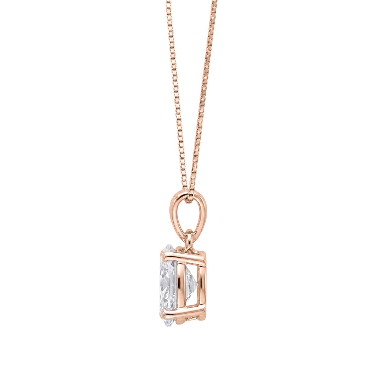 Oval Solitaire Pendant Necklace