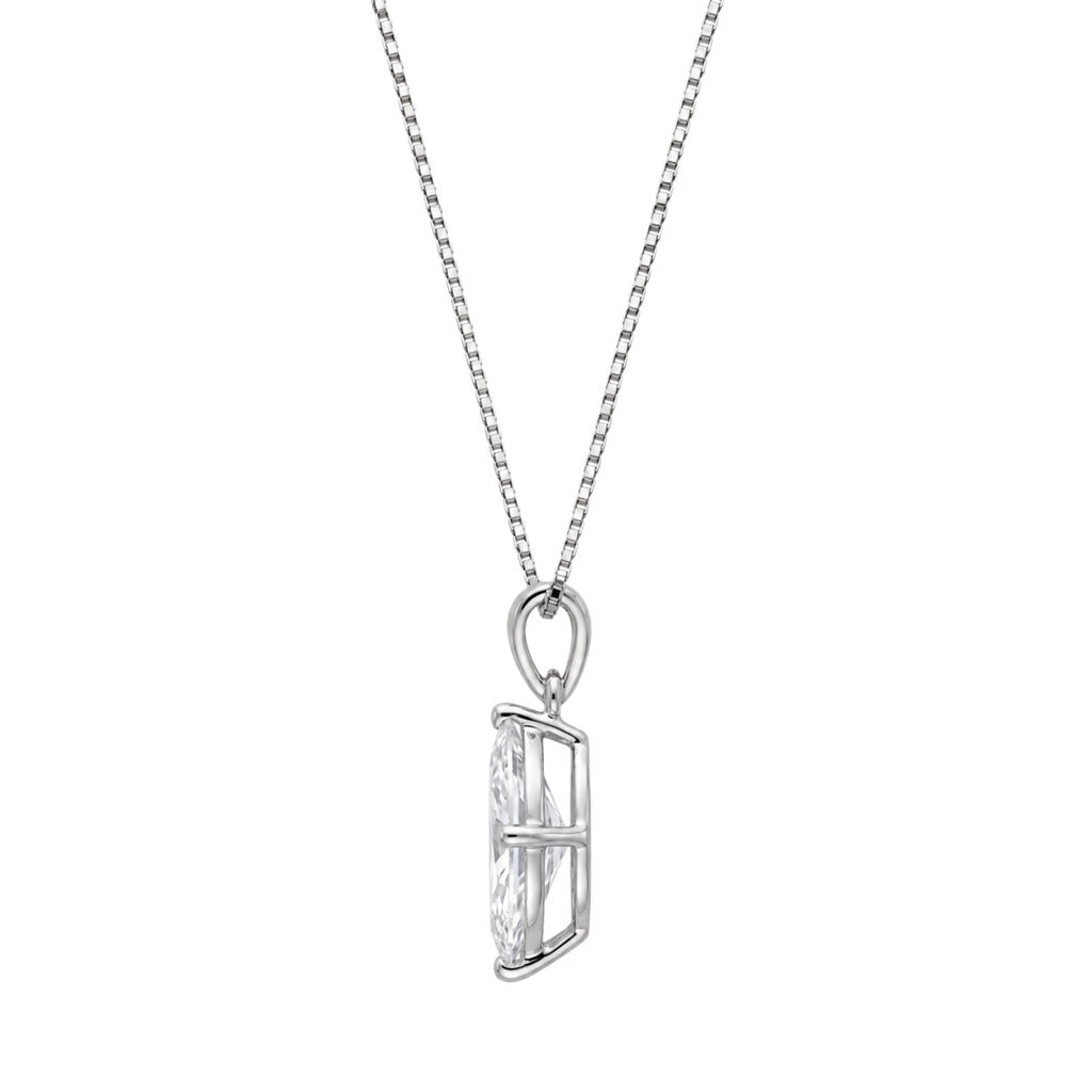 Marquise Solitaire Pendant Necklace