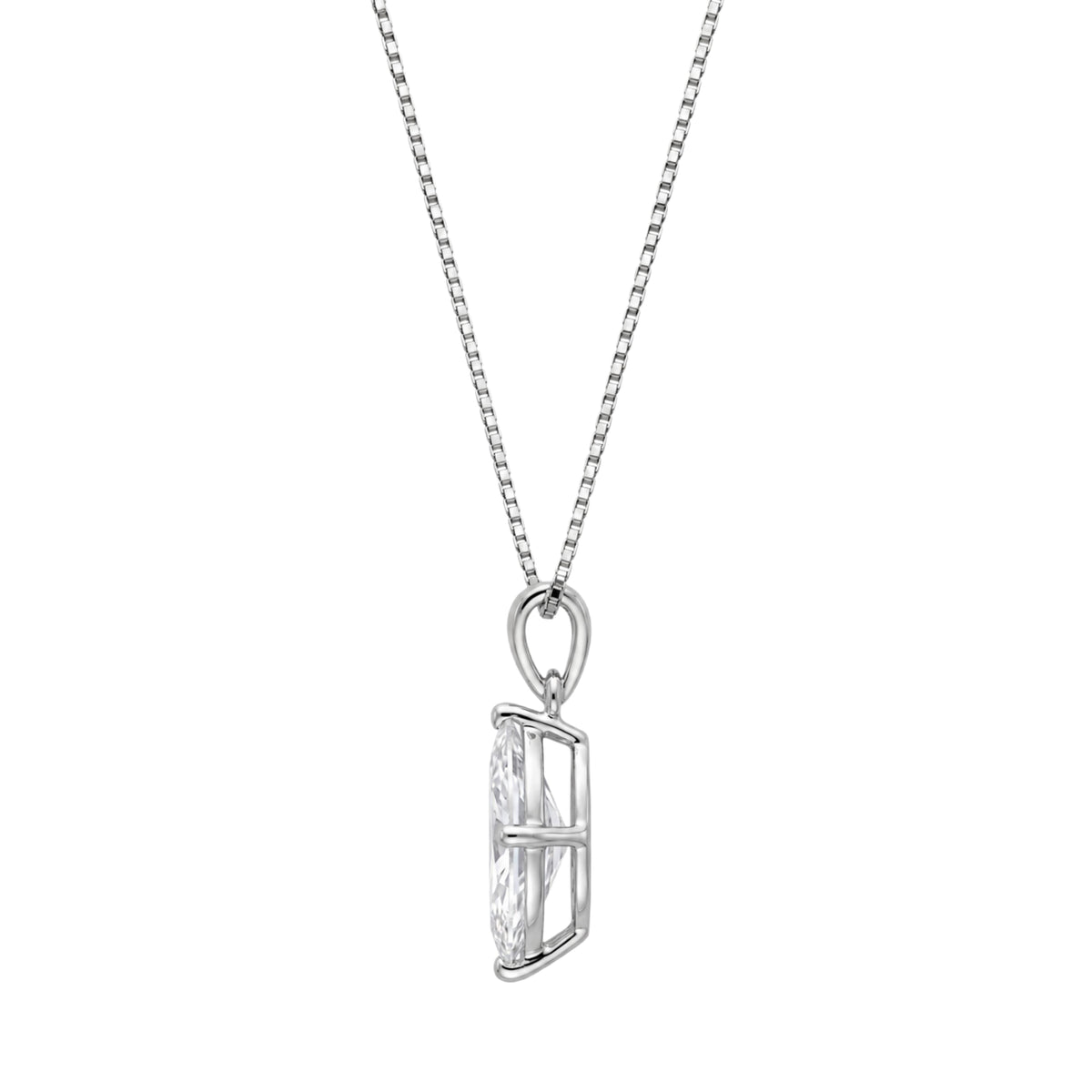 Marquise Solitaire Pendant Necklace