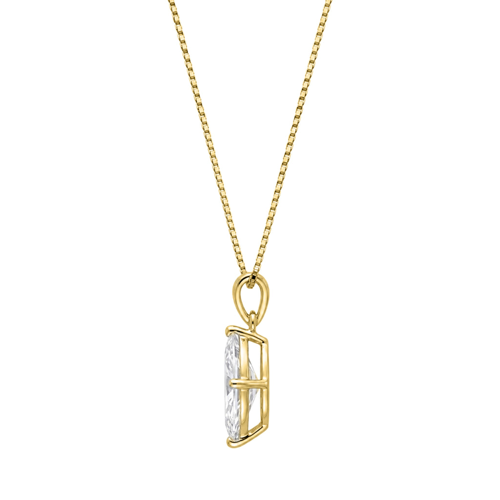 Marquise Solitaire Pendant Necklace