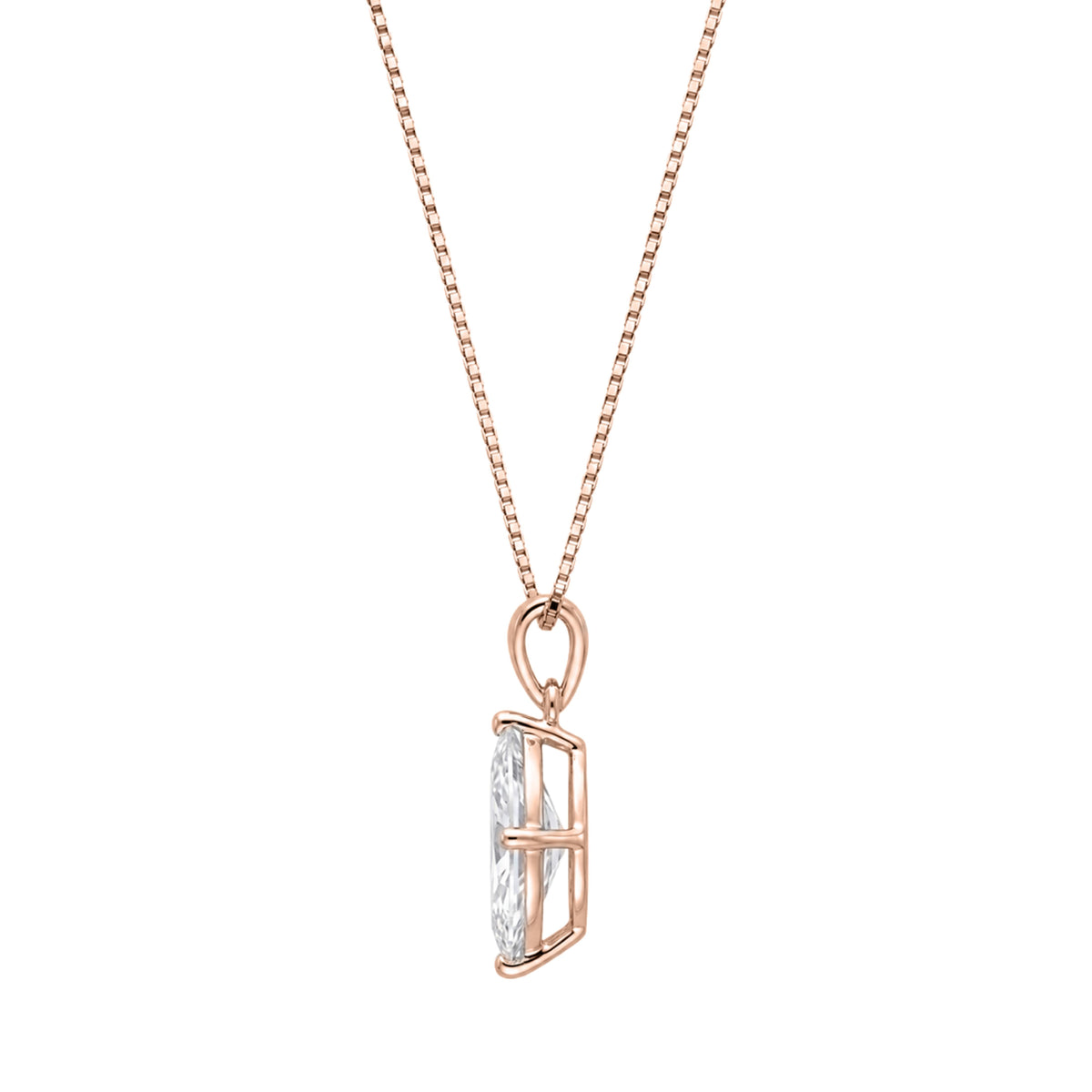 Marquise Solitaire Pendant Necklace