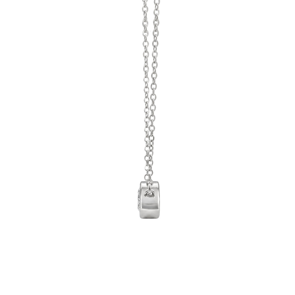 Marquise Solitaire Bezel Pendant Necklace