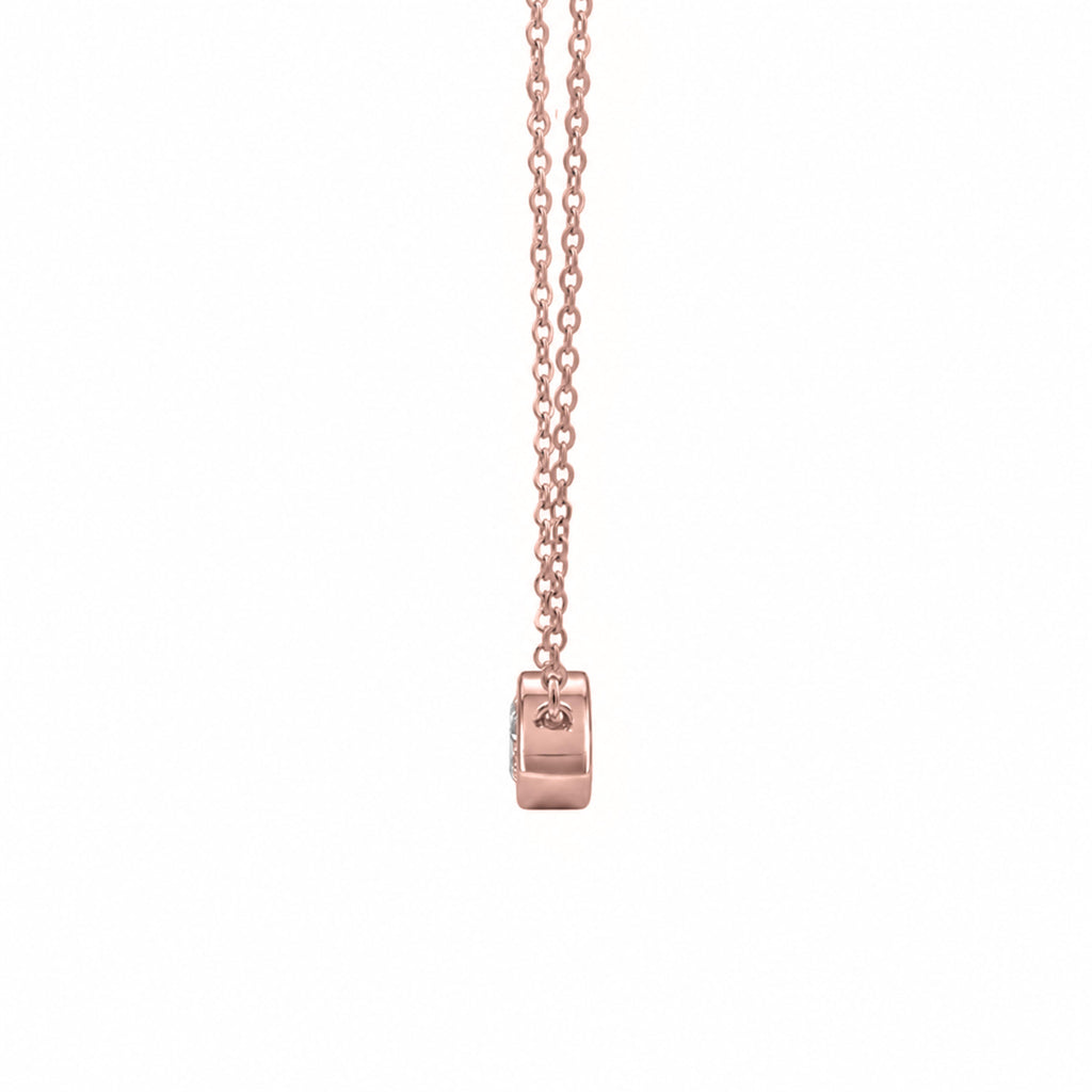 Marquise Solitaire Bezel Pendant Necklace