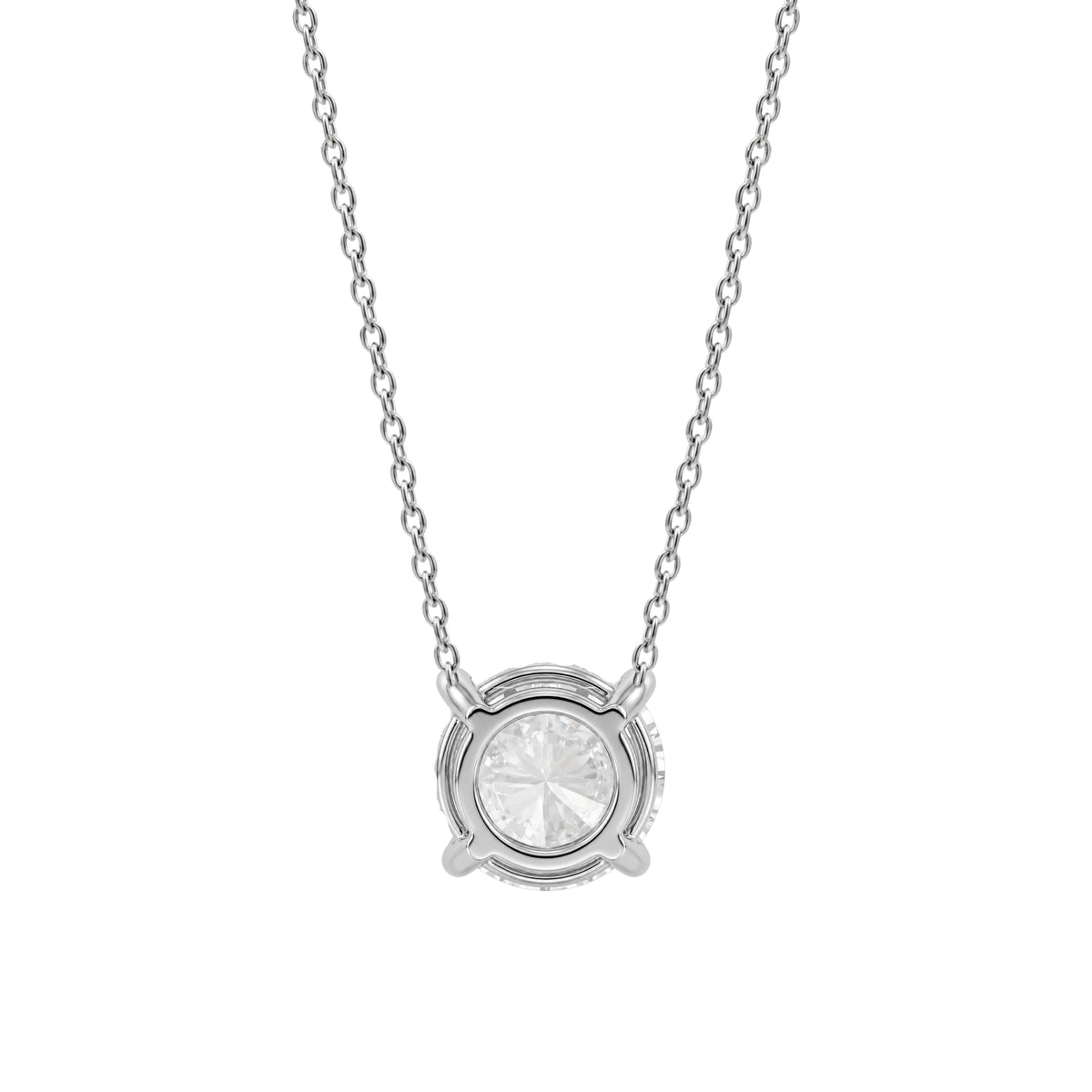 1-6 ctw Round Solitaire Pendant Necklace