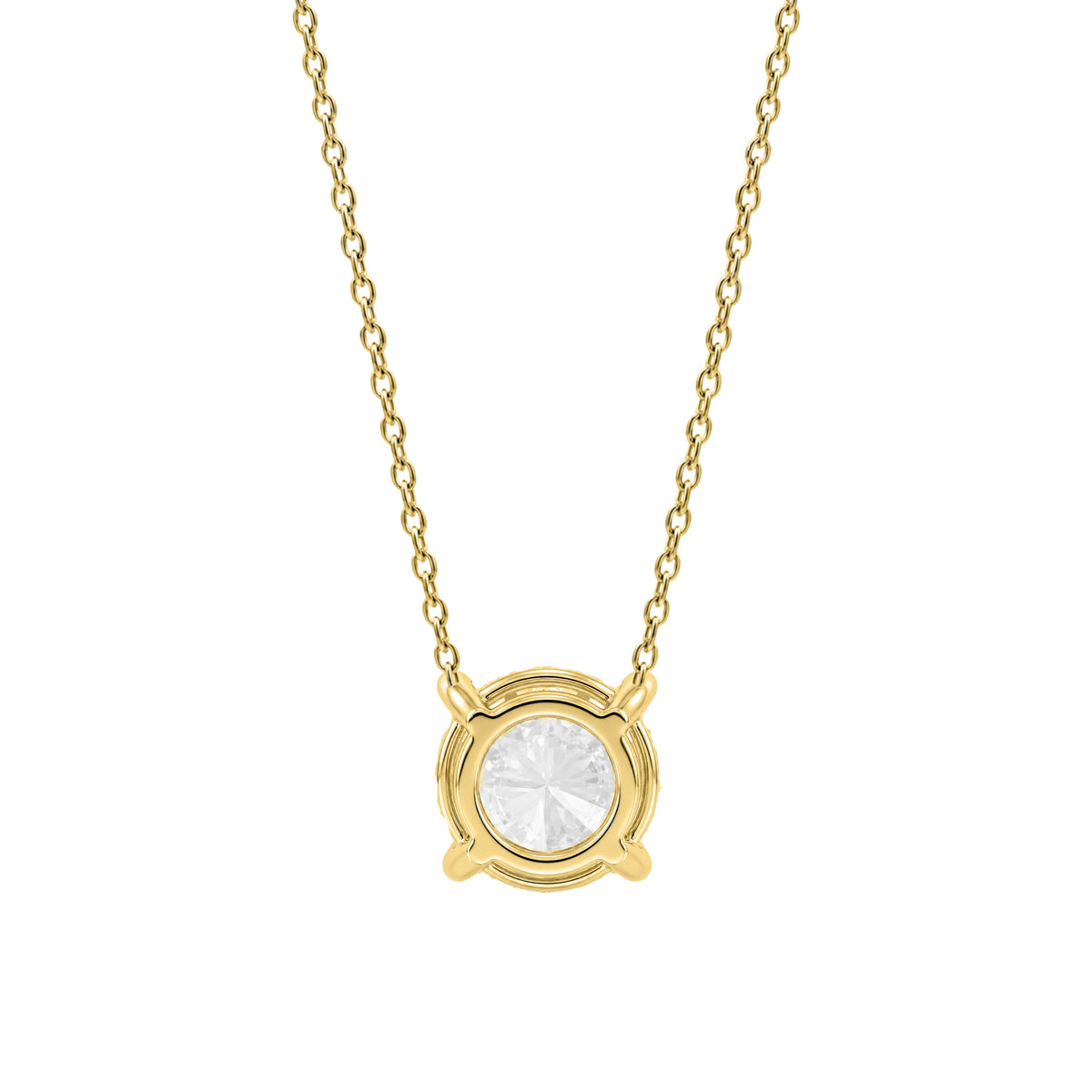1-6 ctw Round Solitaire Pendant Necklace