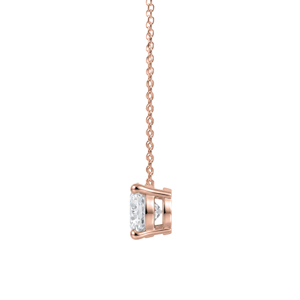 1-6 ctw Round Solitaire Pendant Necklace