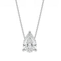 1-6 ctw Pear Solitaire Pendant Necklace