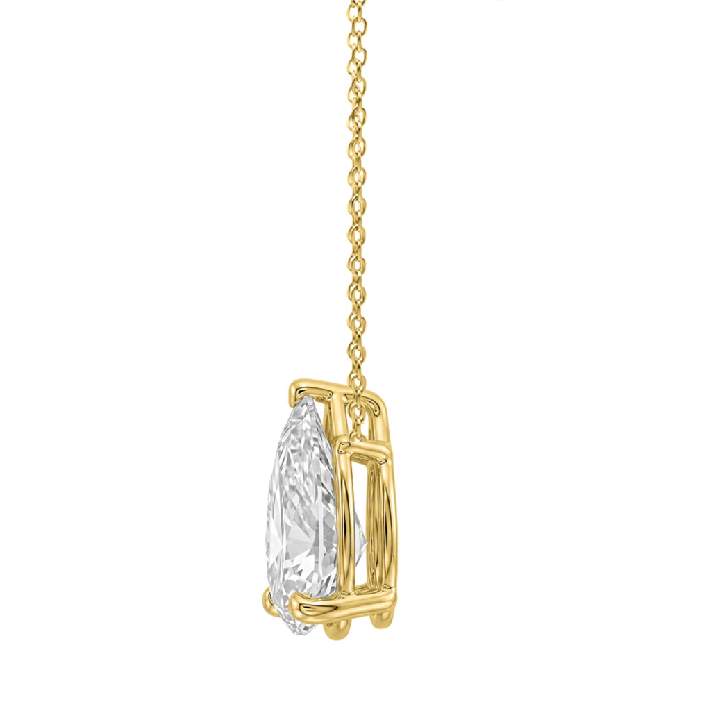 1-6 ctw Pear Solitaire Pendant Necklace