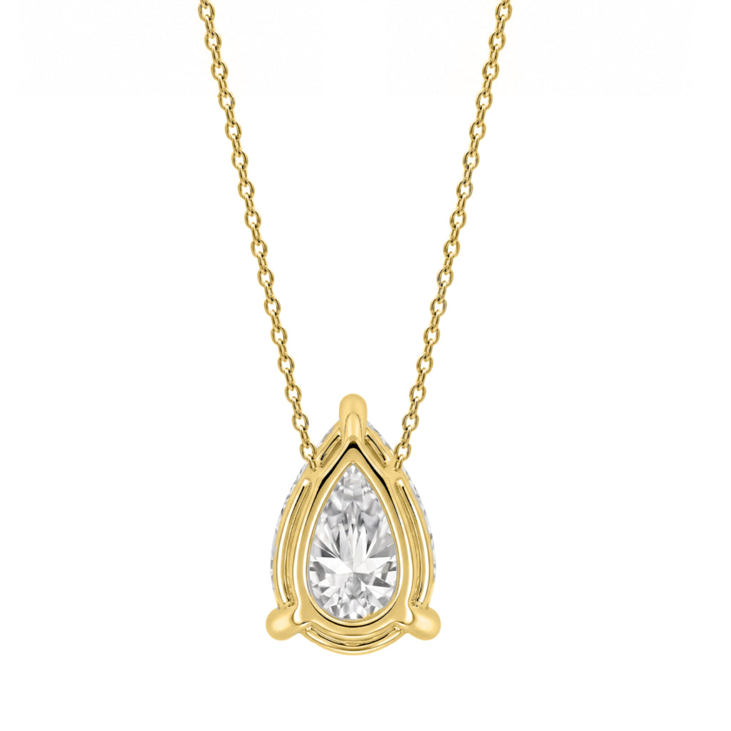 1-6 ctw Pear Solitaire Pendant Necklace