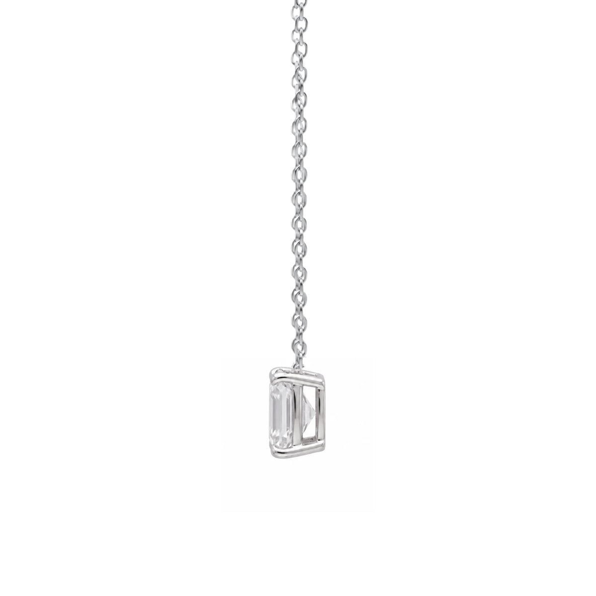 1-6 ctw Emerald Solitaire Pendant Necklace