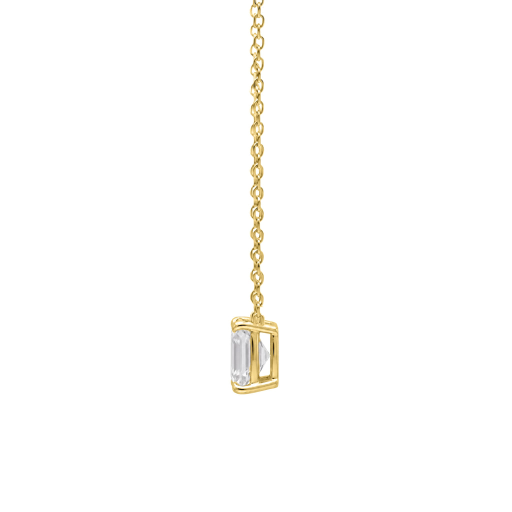 1-6 ctw Emerald Solitaire Pendant Necklace