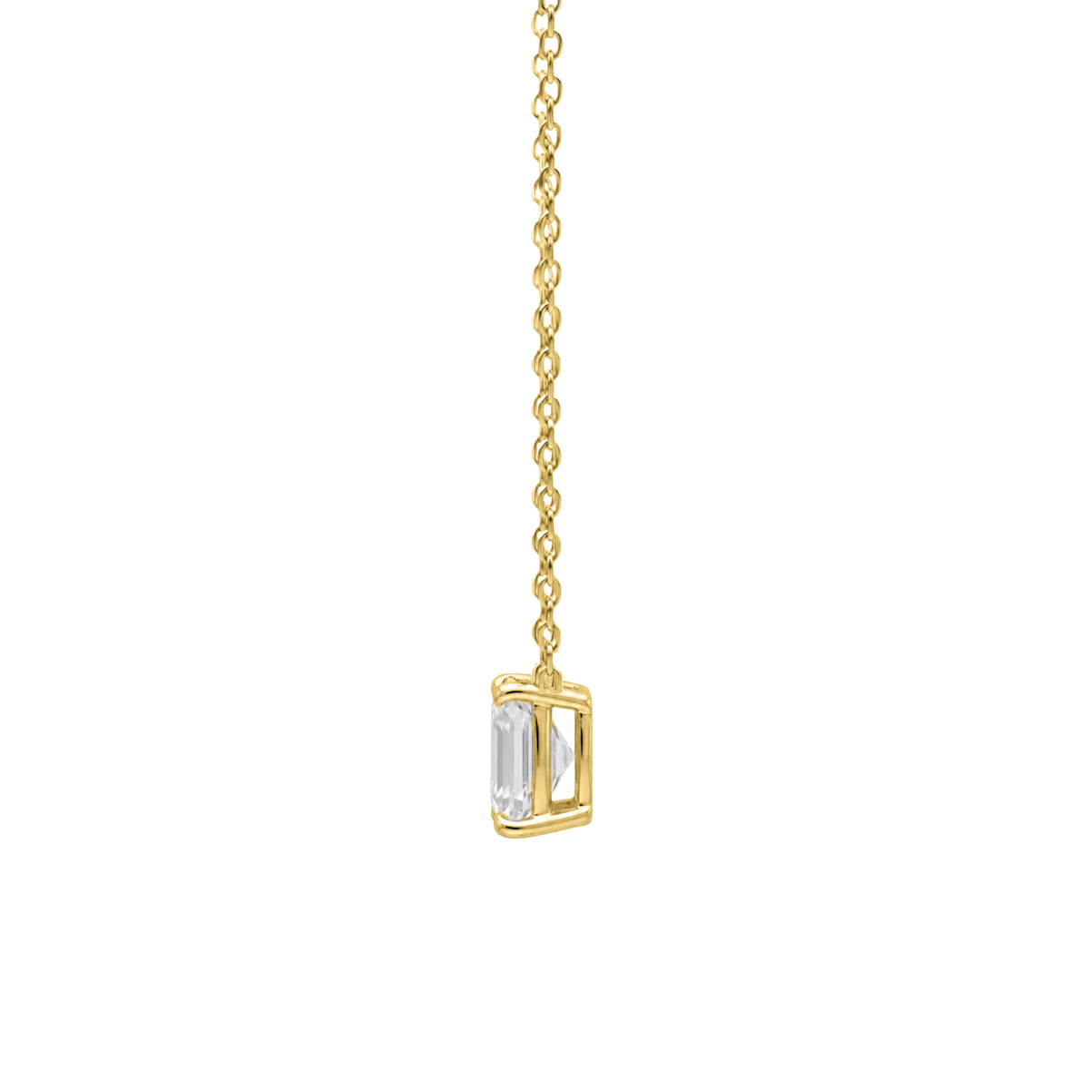 1-6 ctw Emerald Solitaire Pendant Necklace