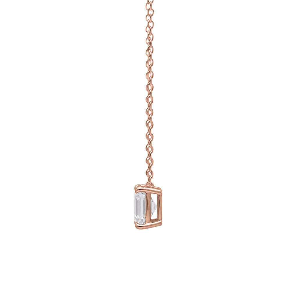1-6 ctw Emerald Solitaire Pendant Necklace