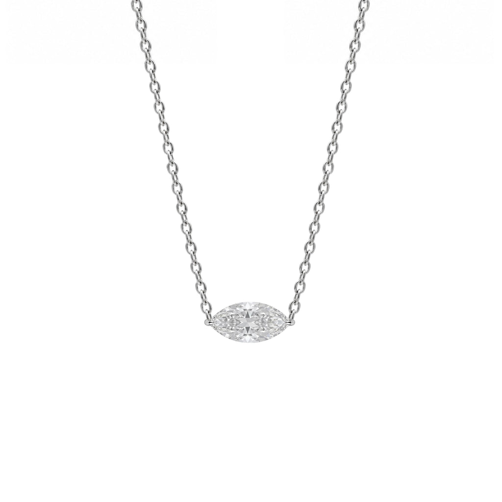 1-6 ctw Marquise Solitaire Pendant Necklace