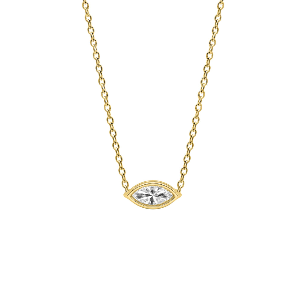 1-6 ctw Marquise Solitaire Pendant Necklace