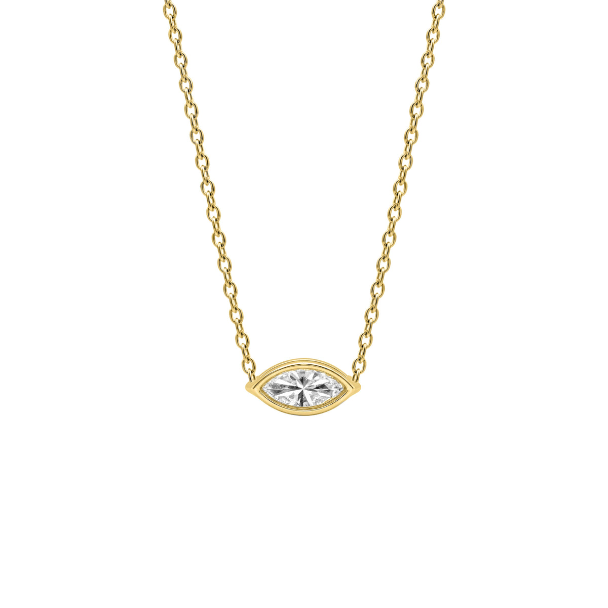 1-6 ctw Marquise Solitaire Pendant Necklace