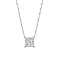 1-6 ctw Princess Solitaire Pendant Necklace