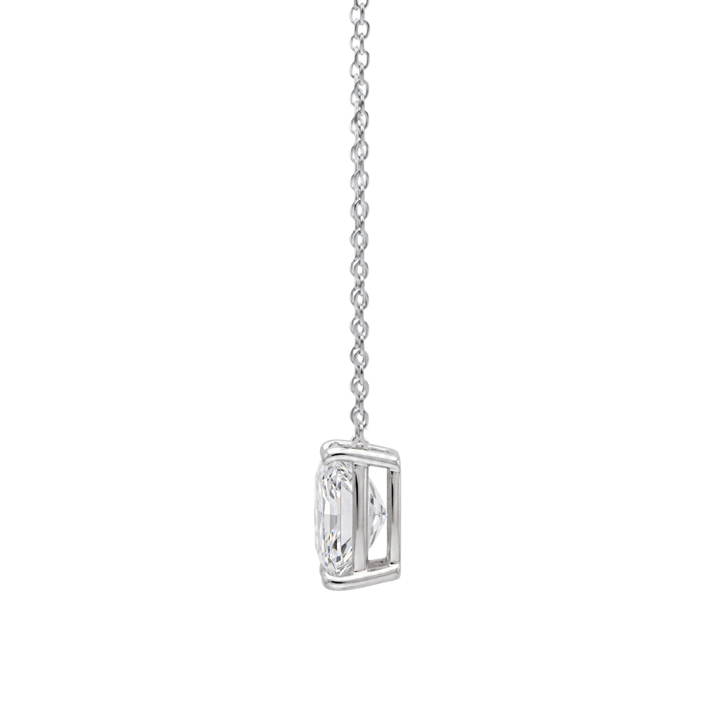 1-6 ctw Cushion Solitaire Pendant Necklace