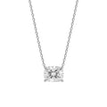 1-6 ctw Long Cushion Solitaire Pendant Necklace