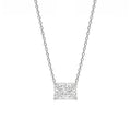 1-6 ctw Radiant Solitaire Pendant Necklace