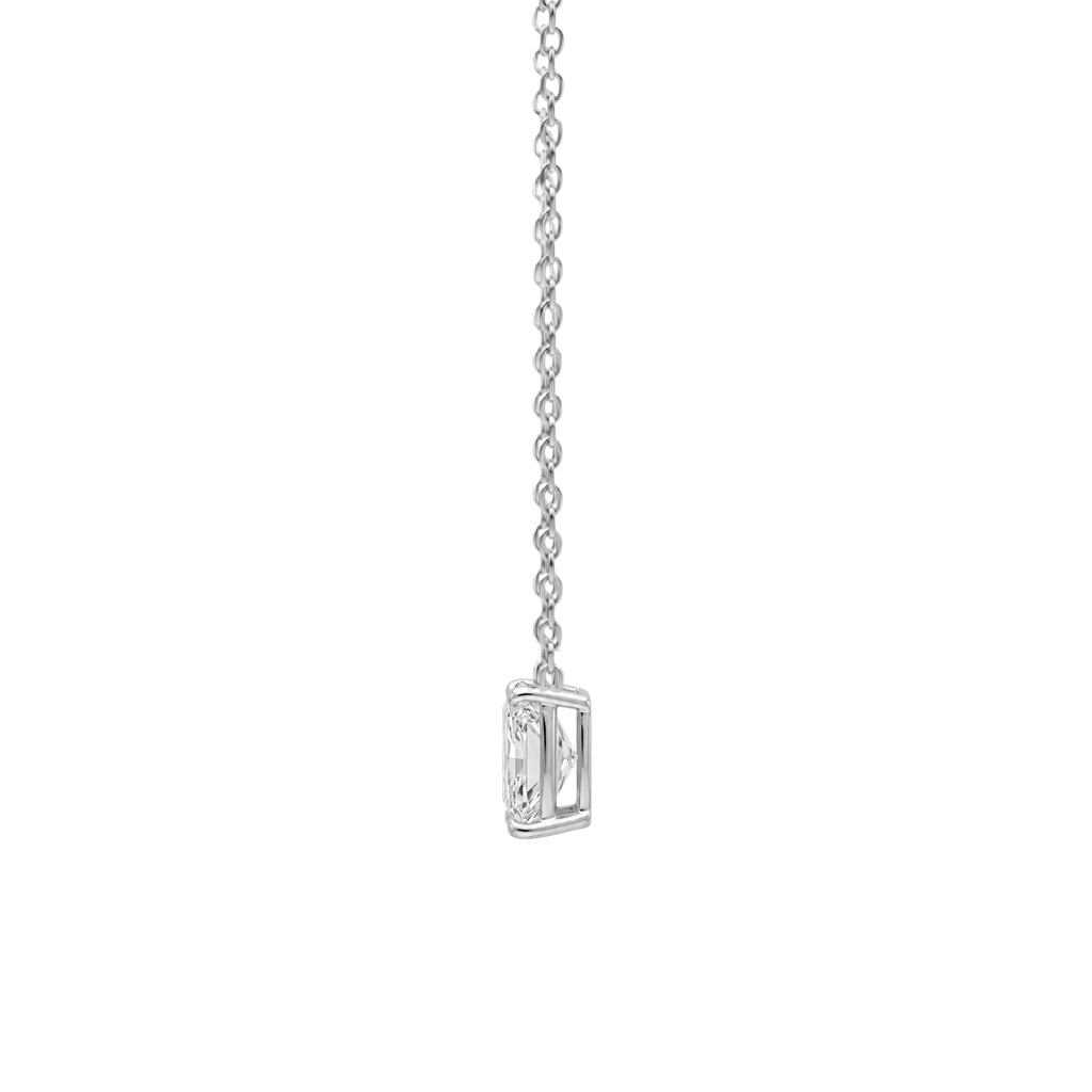 1-6 ctw Radiant Solitaire Pendant Necklace