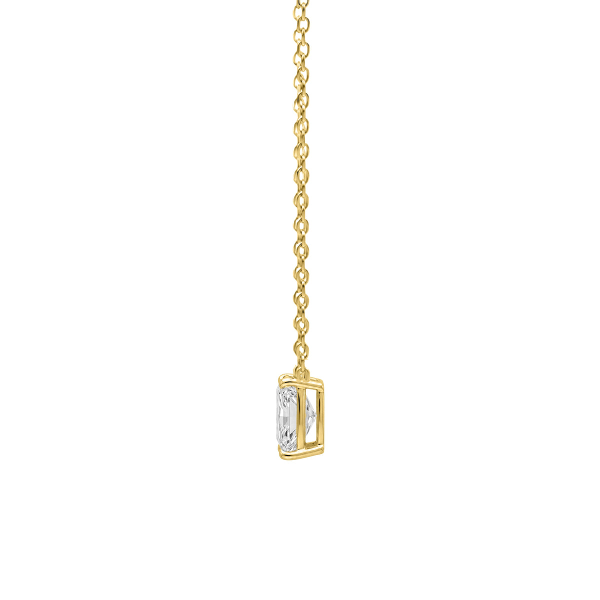 1-6 ctw Radiant Solitaire Pendant Necklace