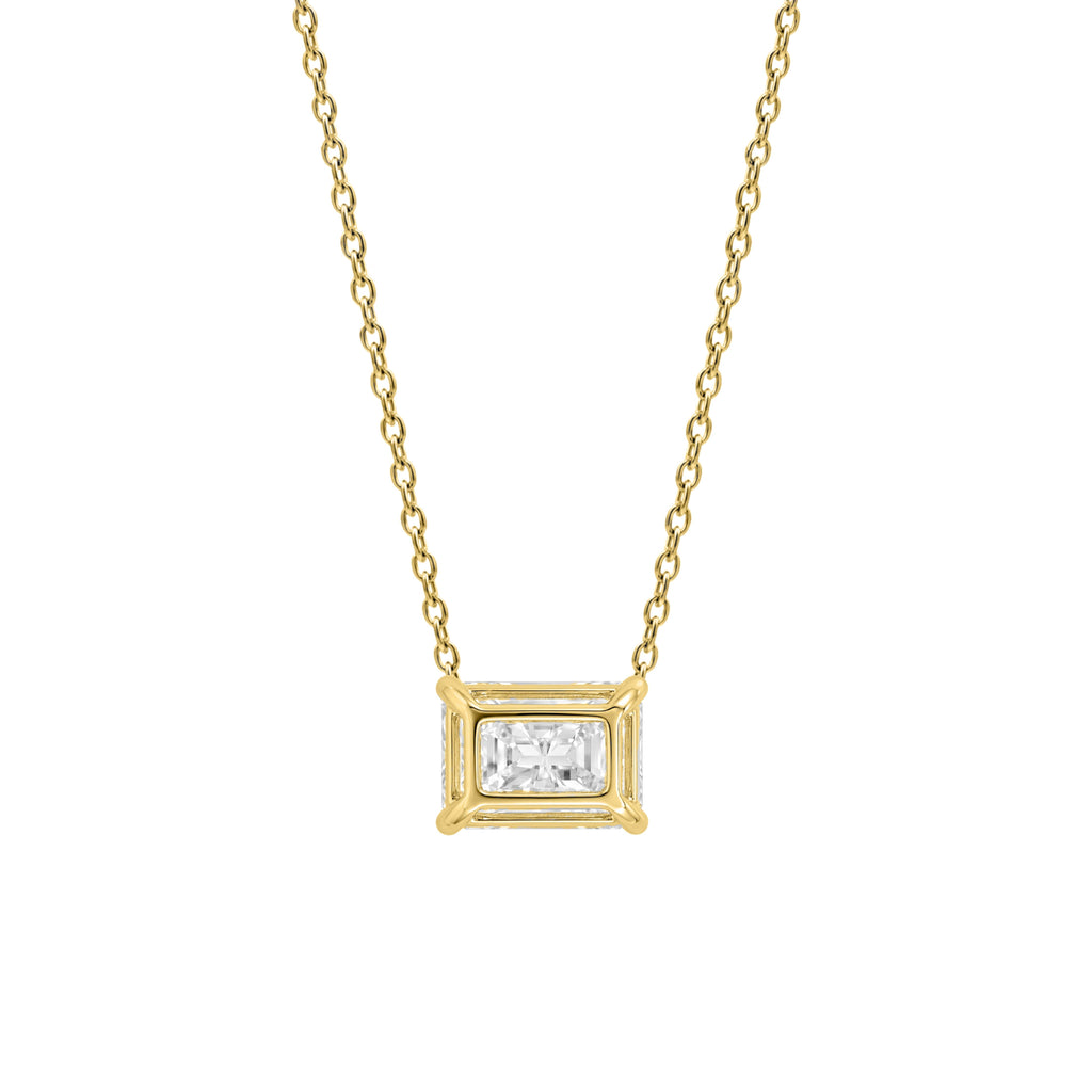 1-6 ctw Radiant Solitaire Pendant Necklace