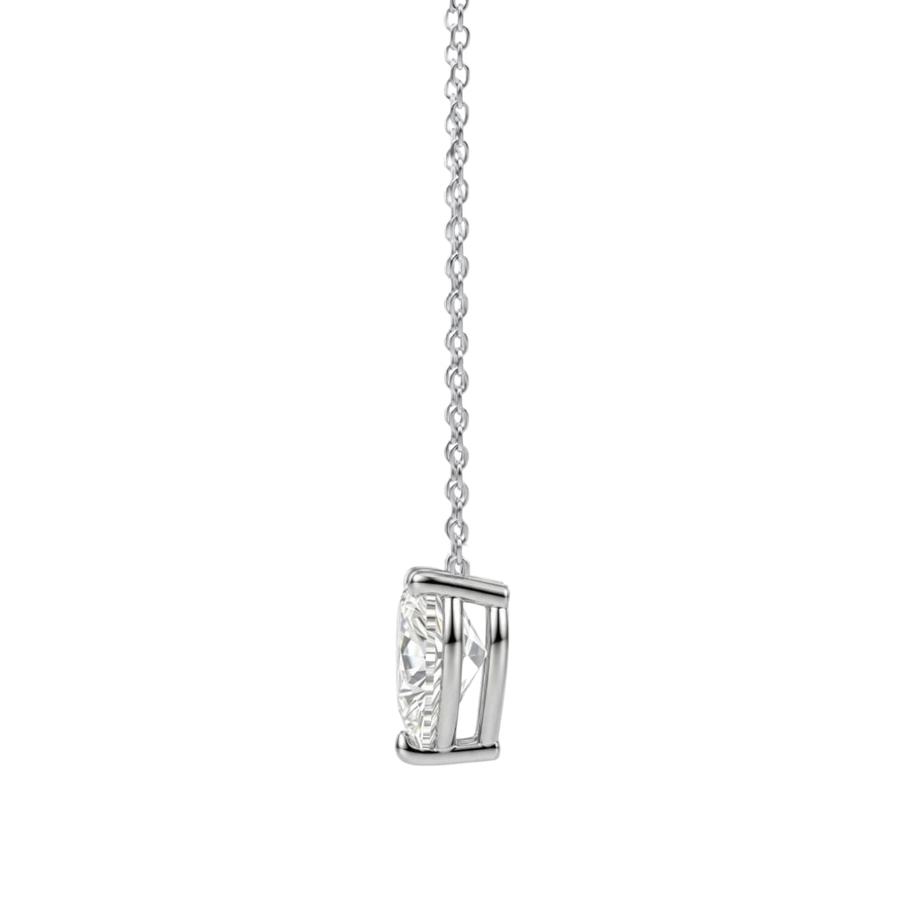 1-6 ctw Heart Solitaire Pendant Necklace