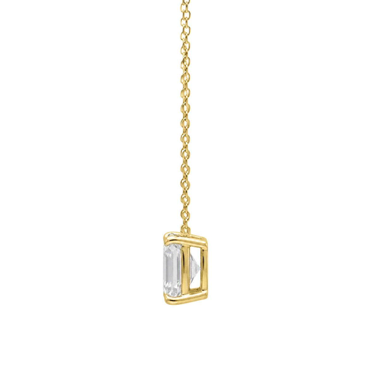 1-6 ctw Asscher Solitaire Pendant Necklace
