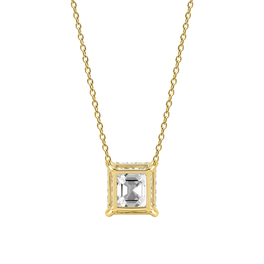1-6 ctw Asscher Solitaire Pendant Necklace