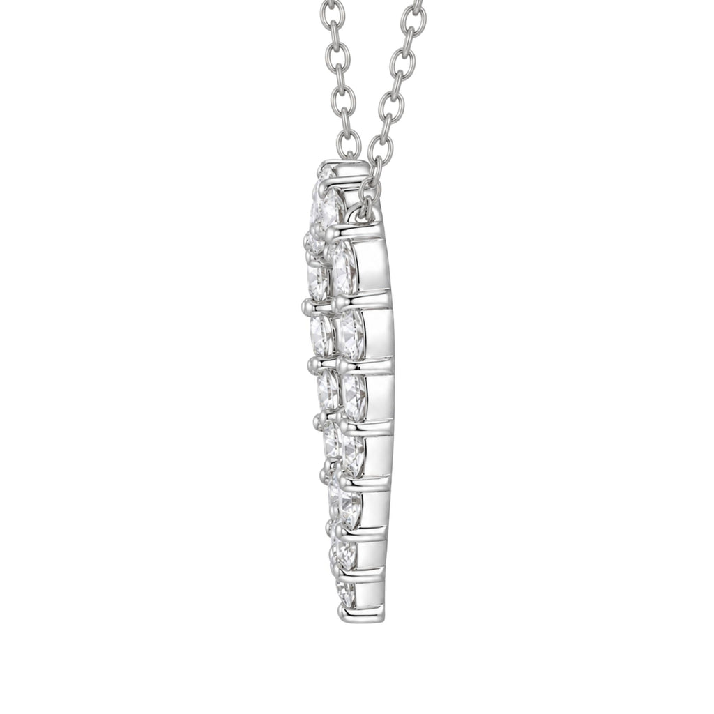 Diamonair Heart Pendant Set - Lab Grown Diamond Sterling Silver Heart Pendant