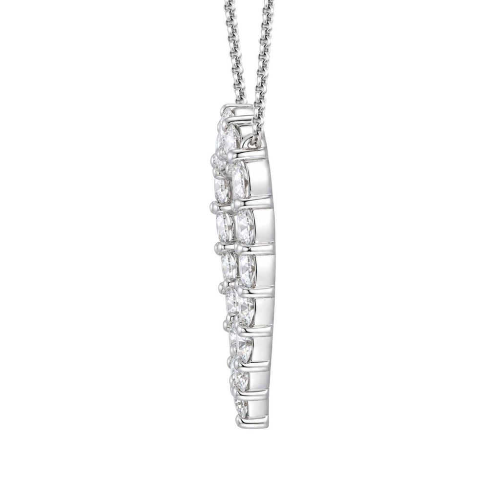 Diamonair Heart Pendant Set - Lab Grown Diamond Sterling Silver Heart Pendant