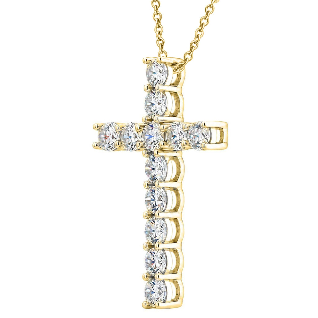 Diamonair Cross Pendant Set - Lab Grown Diamond Sterling Silver Pendant