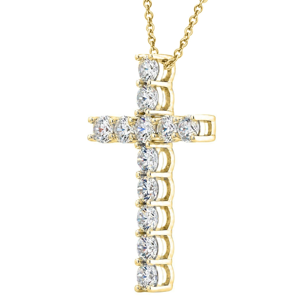 Diamonair Cross Pendant Set - Lab Grown Diamond Sterling Silver Pendant