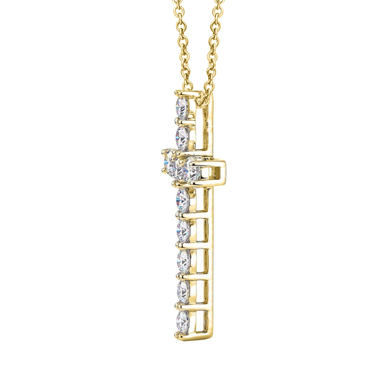 Diamonair Cross Pendant Set - Lab Grown Diamond Sterling Silver Pendant