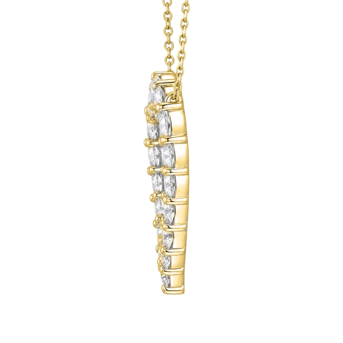 Diamonair Heart Pendant Set - Lab Grown Diamond Sterling Silver Heart Pendant