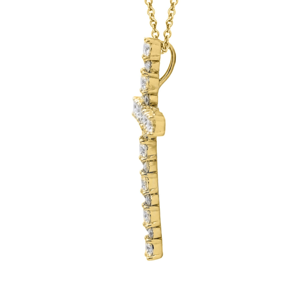 Diamonair Cross Pendant Set - Lab Grown Diamond Sterling Silver Pendant