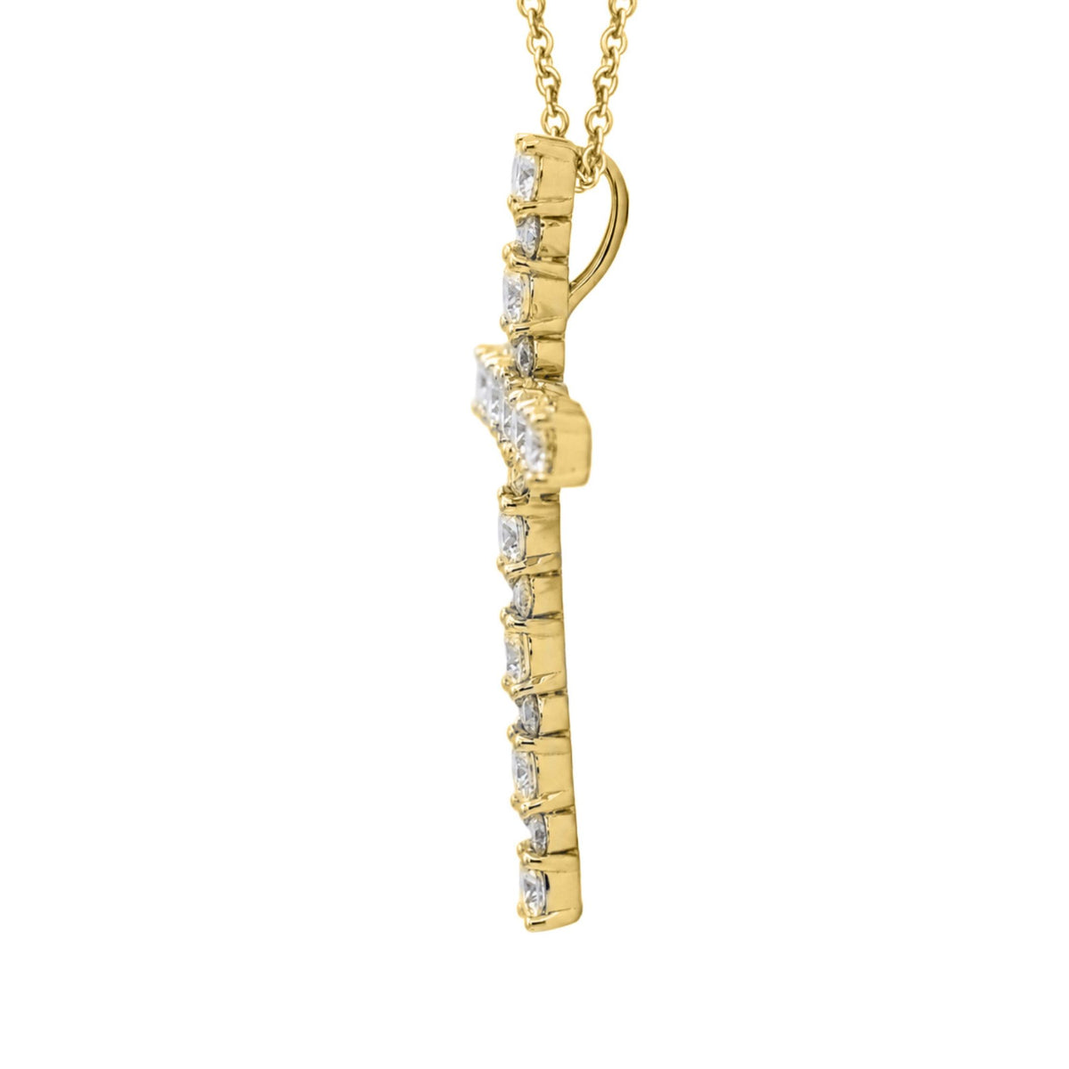 Diamonair Cross Pendant Set - Lab Grown Diamond Sterling Silver Pendant