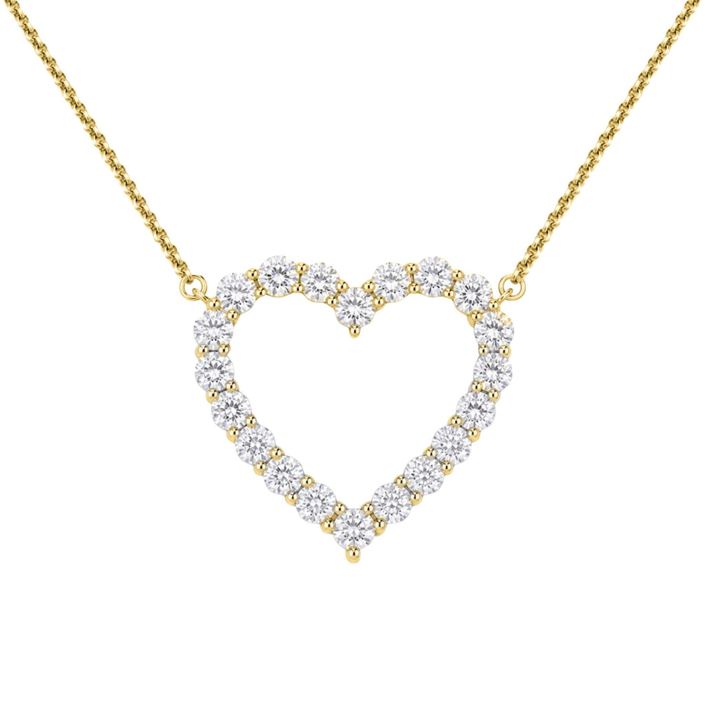 Diamonair Heart Pendant Set - Lab Grown Diamond Sterling Silver Heart Pendant