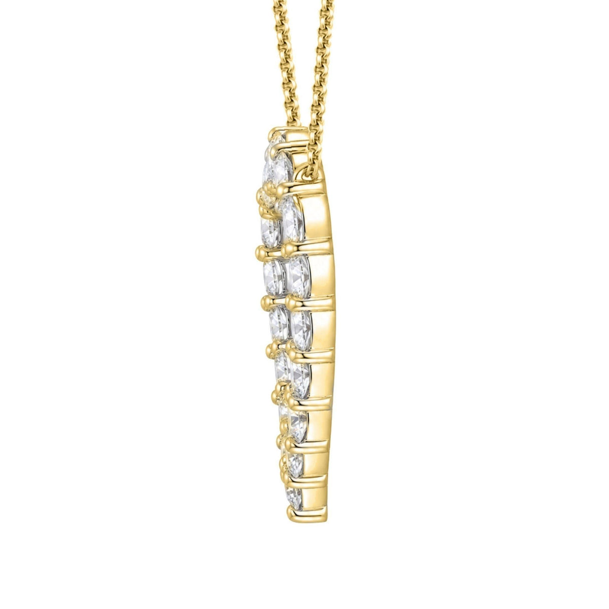 Diamonair Heart Pendant Set - Lab Grown Diamond Sterling Silver Heart Pendant