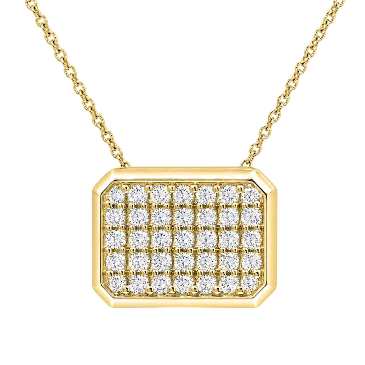 1-3 ctw Round Heart Pendant Necklace