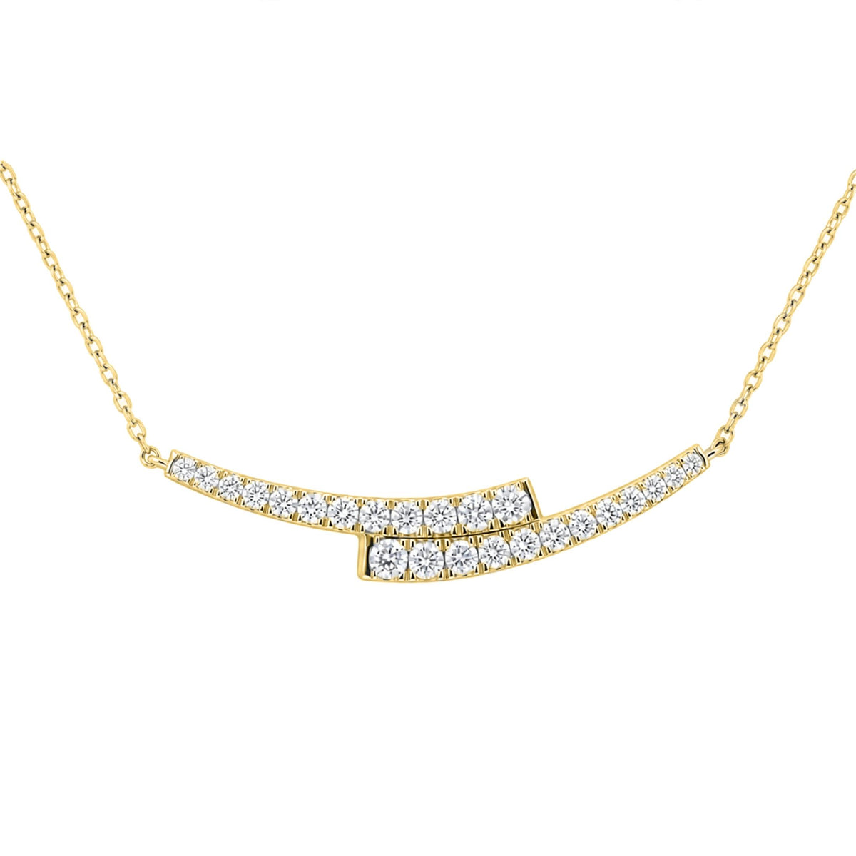Diamonair Smile Necklace Set - Lab Grown Diamond Sterling Silver Necklace