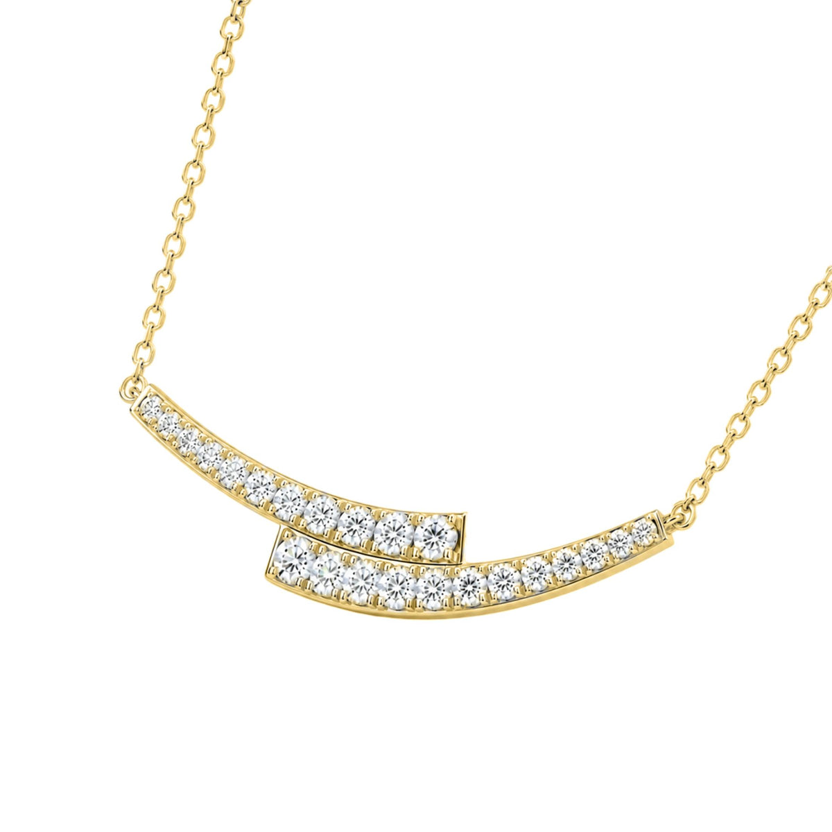 Diamonair Smile Necklace Set - Lab Grown Diamond Sterling Silver Necklace