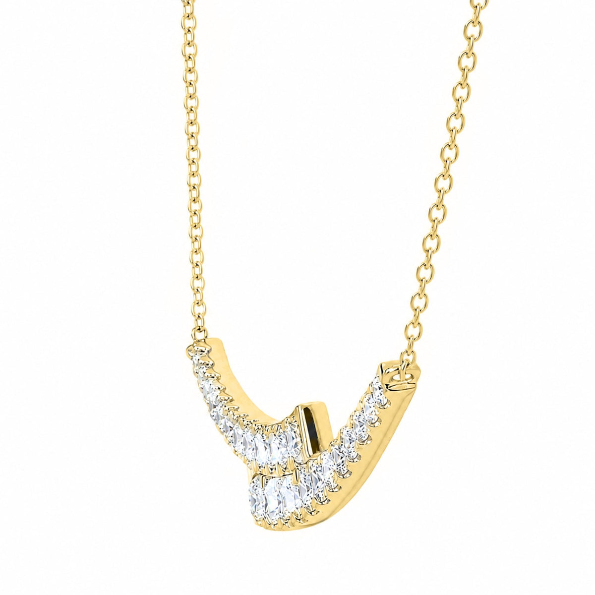 Diamonair Smile Necklace Set - Lab Grown Diamond Sterling Silver Necklace
